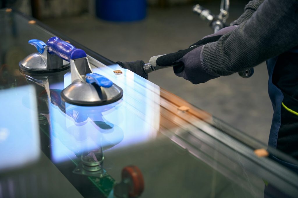Technological process in window production